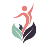 Logo de Reviva, avec une personne qui s'élance vers le haut, des feuilles à ses pieds